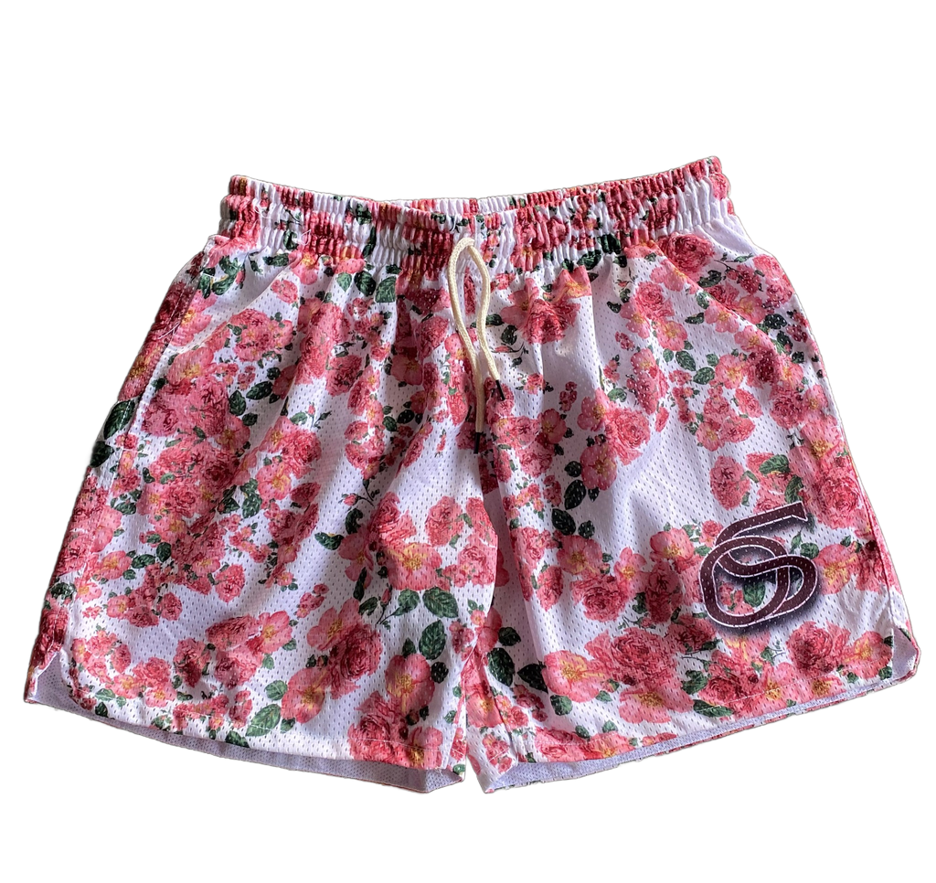 Floral Mesh Shorts
